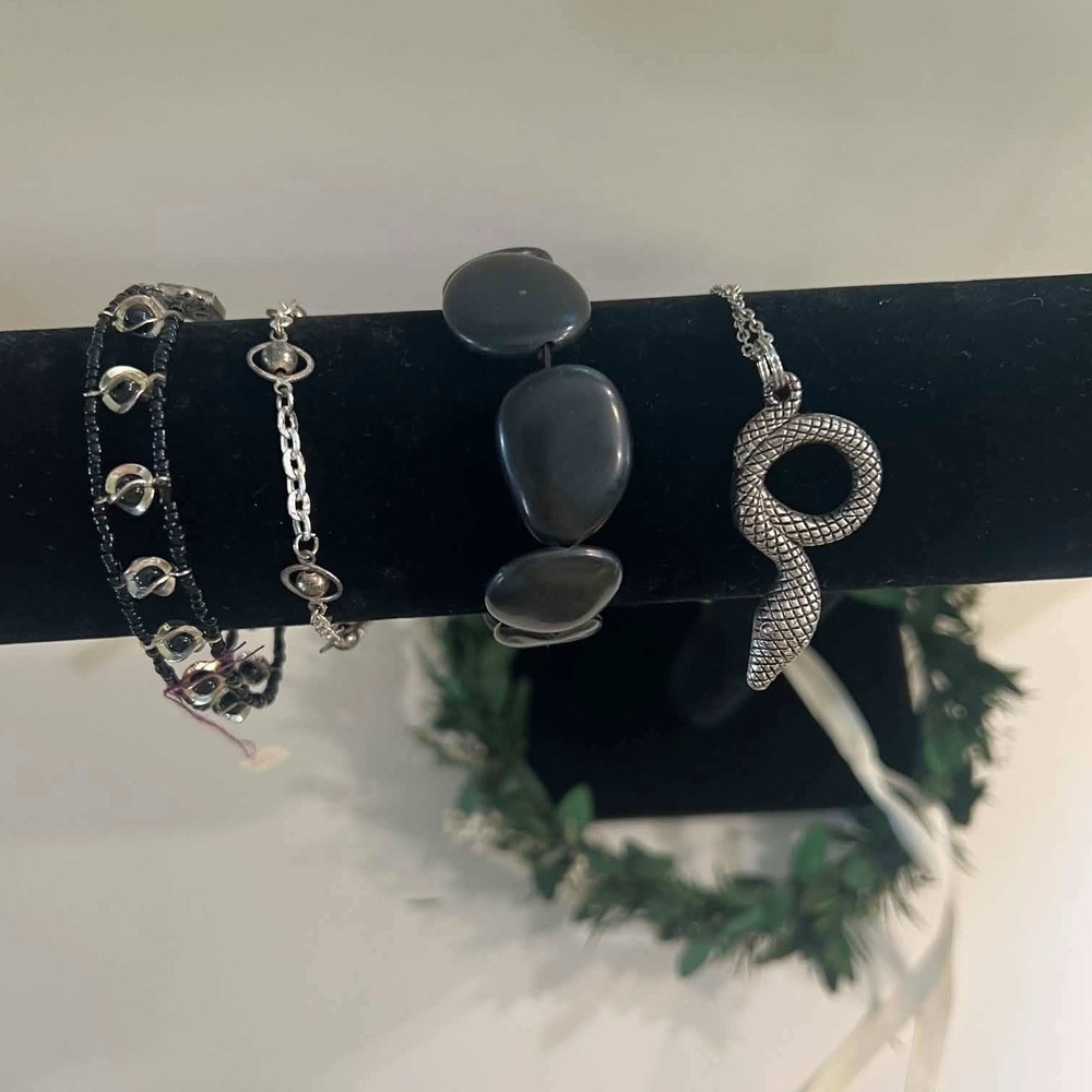 Witchy Goddess bundle 3 bracelets necklace, Handmade Canada entire bundle